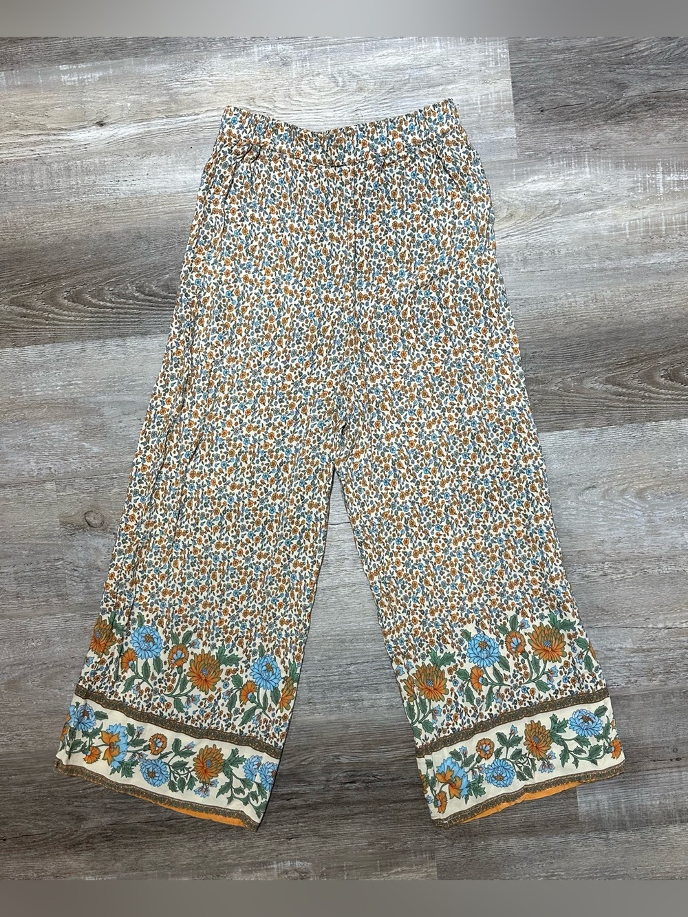 Simplee Palazzo pants Boho flowers Medium